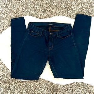 J brand, dark denim jeans, size 27